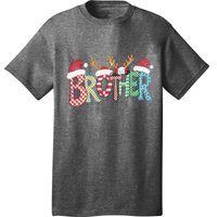 Brother Christmas Reindeer Santa Festive Design Funny Gift T-Shirt