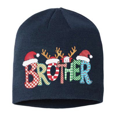 Brother Christmas Reindeer Santa Festive Design Funny Gift Sustainable Beanie