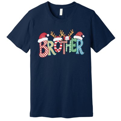 Brother Christmas Reindeer Santa Festive Design Funny Gift Premium T-Shirt