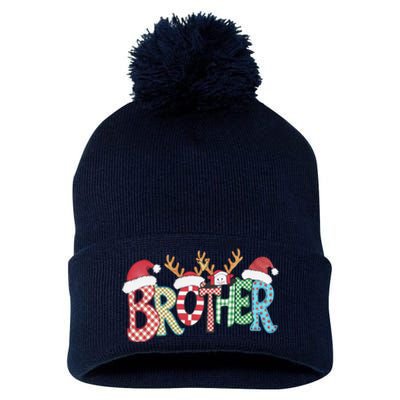 Brother Christmas Reindeer Santa Festive Design Funny Gift Pom Pom 12in Knit Beanie