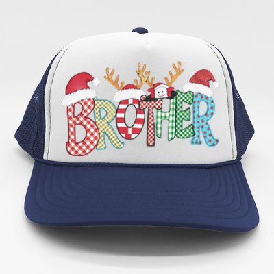 Brother Christmas Reindeer Santa Festive Design Funny Gift Trucker Hat