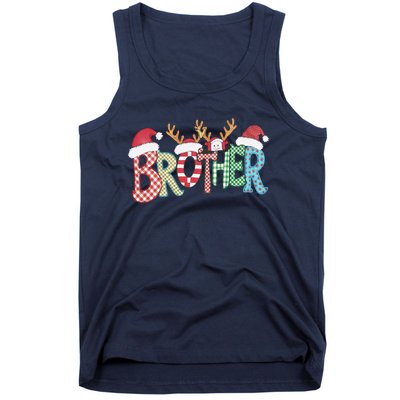 Brother Christmas Reindeer Santa Festive Design Funny Gift Tank Top