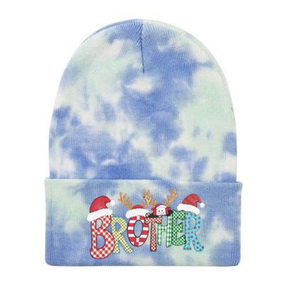 Brother Christmas Reindeer Santa Festive Design Funny Gift Tie Dye 12in Knit Beanie