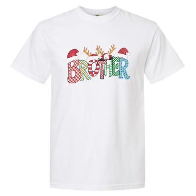 Brother Christmas Reindeer Santa Festive Design Funny Gift Garment-Dyed Heavyweight T-Shirt