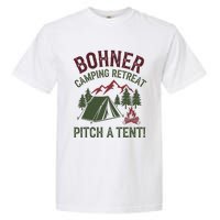 Bohner Camping Retreat Pitch A Tent Funny Camping Garment-Dyed Heavyweight T-Shirt