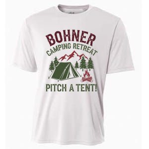 Bohner Camping Retreat Pitch A Tent Funny Camping Cooling Performance Crew T-Shirt