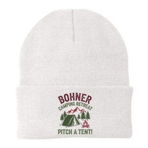 Bohner Camping Retreat Pitch A Tent Funny Camping Knit Cap Winter Beanie