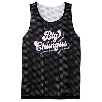 Big Chungus Retro Vintage Art Funny Dank Meme Big Chungus Mesh Reversible Basketball Jersey Tank