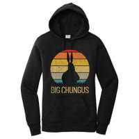 Big Chungus Retro Sunset Vintage Dank Meme Big Chungus Women's Pullover Hoodie