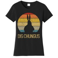 Big Chungus Retro Sunset Vintage Dank Meme Big Chungus Women's T-Shirt