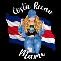 Blonde Costa Rican Mami Flag Emblem Costa Rico Queen Mom Cool Gift Cooling Performance Crew T-Shirt