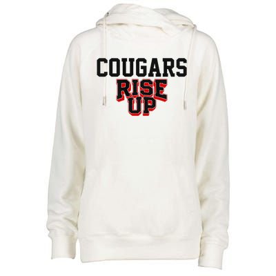 Brazos Cougars Rise Up Hs Premium Womens Funnel Neck Pullover Hood