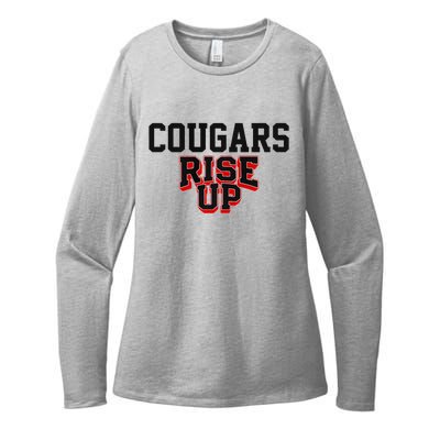 Brazos Cougars Rise Up Hs Premium Womens CVC Long Sleeve Shirt