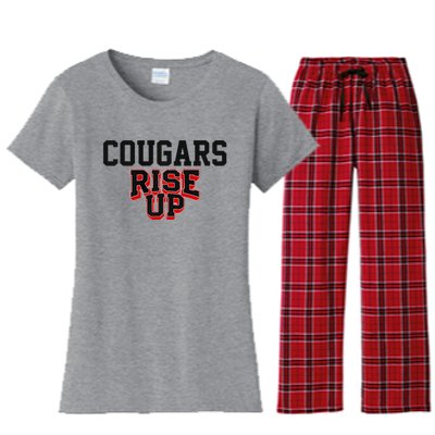 Brazos Cougars Rise Up Hs Premium Women's Flannel Pajama Set