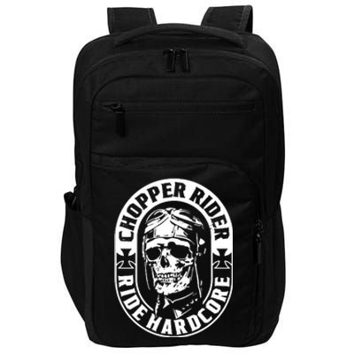 Biker Chopper Rider Motorbike Motorcycle Impact Tech Backpack