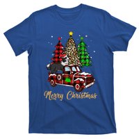 Border Collie Riding Red Truck Xmas Merry Christmas Gift T-Shirt