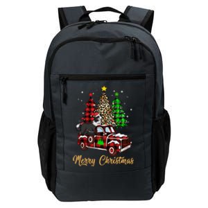 Border Collie Riding Red Truck Xmas Merry Christmas Gift Daily Commute Backpack