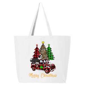 Border Collie Riding Red Truck Xmas Merry Christmas Gift 25L Jumbo Tote