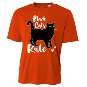 Black Cats Rule Funny Cat Mom Cat Dad Kitty Kitten Lover Gift Cooling Performance Crew T-Shirt