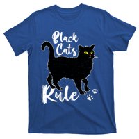 Black Cats Rule Funny Cat Mom Cat Dad Kitty Kitten Lover Gift T-Shirt