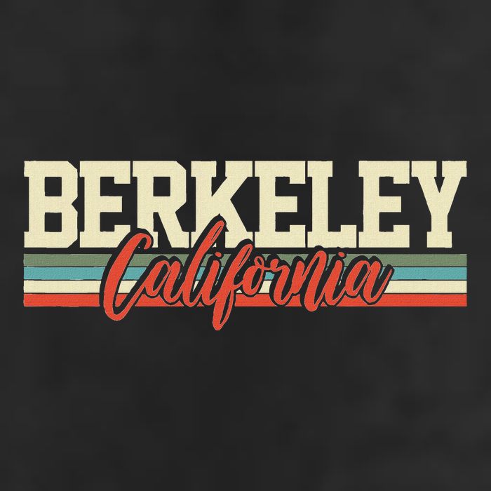 Berkeley California Retro Cool Comfort Performance Bucket Hat