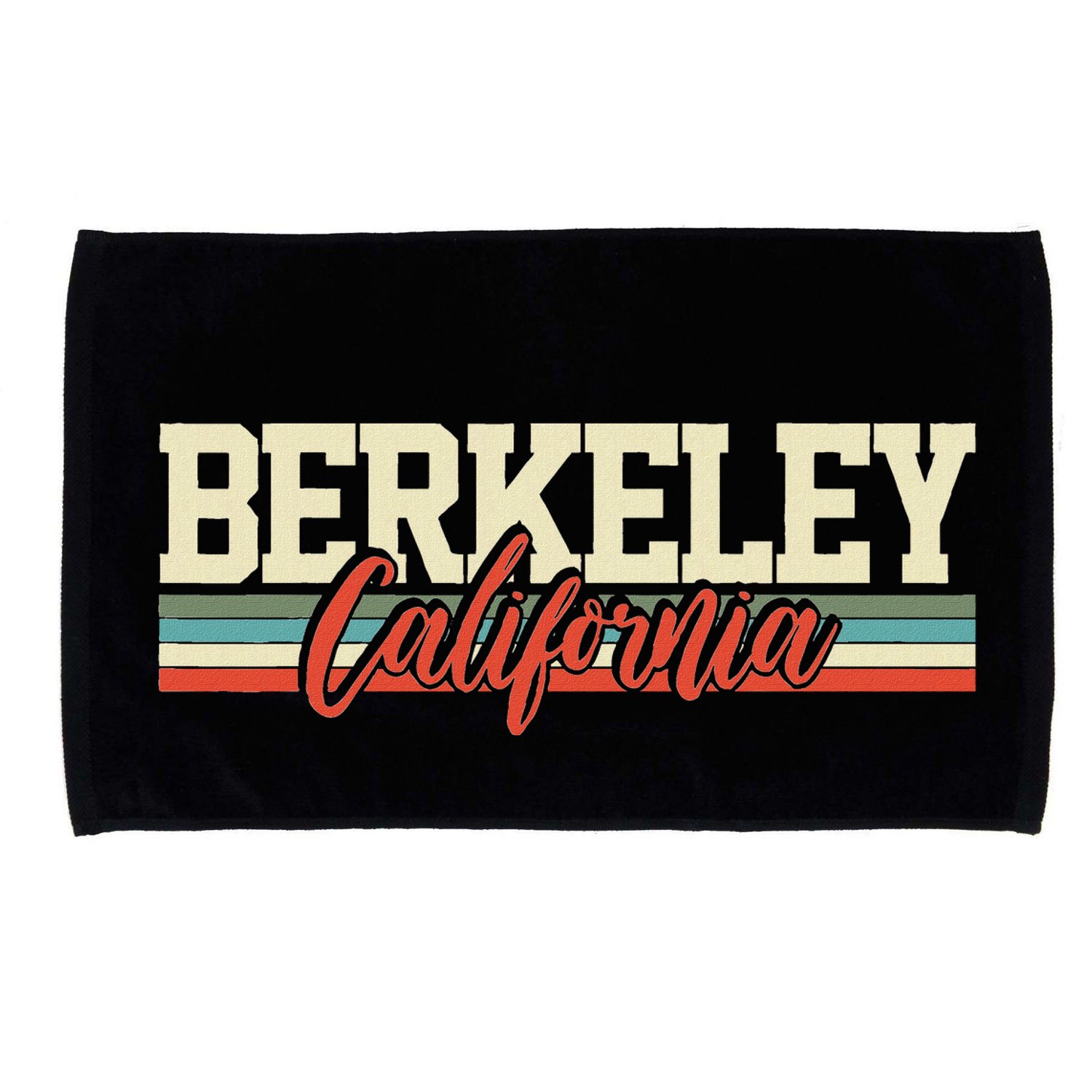 Berkeley California Retro Microfiber Hand Towel