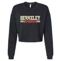 Berkeley California Retro Cropped Pullover Crew