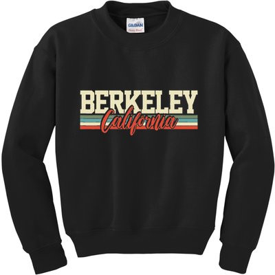 Berkeley California Retro Kids Sweatshirt