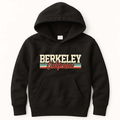 Berkeley California Retro Kids Hoodie
