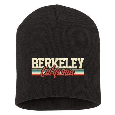 Berkeley California Retro Short Acrylic Beanie
