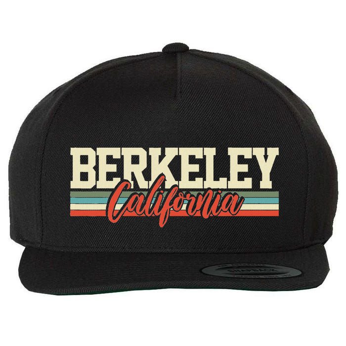 Berkeley California Retro Wool Snapback Cap