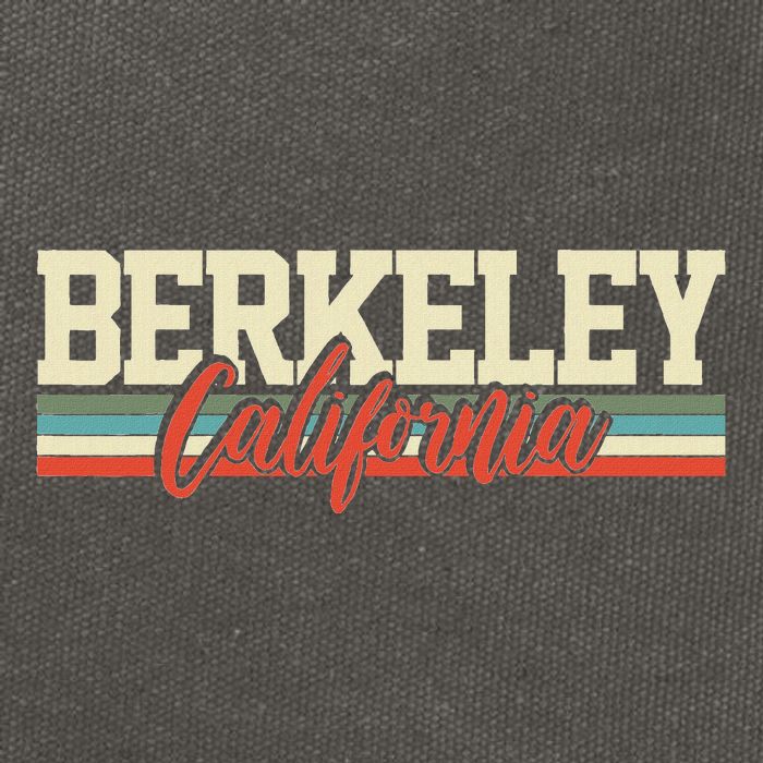 Berkeley California Retro Cotton Canvas Backpack