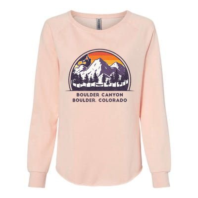 Boulder Canyon Rock Climbing Lover Walls For Climbing Womens California Wash Sweatshirt