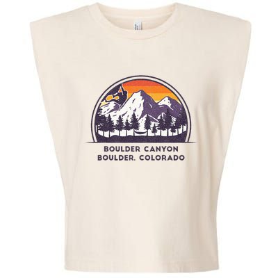 Boulder Canyon Rock Climbing Lover Walls For Climbing Garment-Dyed Women's Muscle Tee