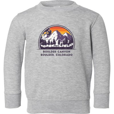 Boulder Canyon Rock Climbing Lover Walls For Climbing Toddler Sweatshirt