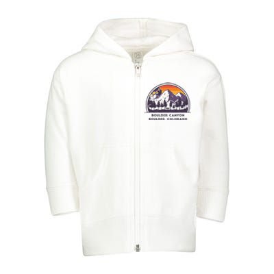 Boulder Canyon Rock Climbing Lover Walls For Climbing Toddler Zip Fleece Hoodie