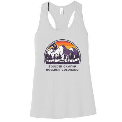 Boulder Canyon Rock Climbing Lover Walls For Climbing Women's Racerback Tank