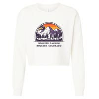 Boulder Canyon Rock Climbing Lover Walls For Climbing Cropped Pullover Crew