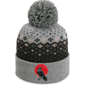 Black Crow Red Moon The Baniff Cuffed Pom Beanie