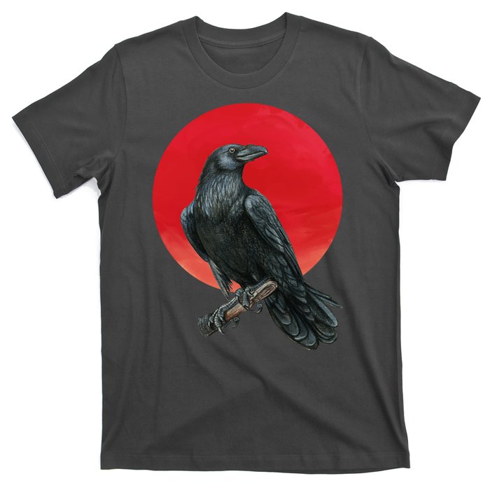 Black Crow Red Moon T-Shirt