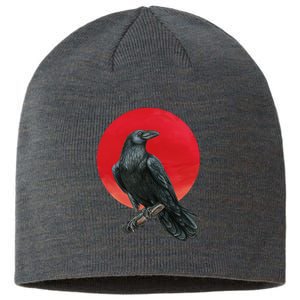 Black Crow Red Moon Sustainable Beanie