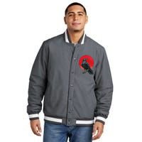 Black Crow Red Moon Insulated Varsity Jacket