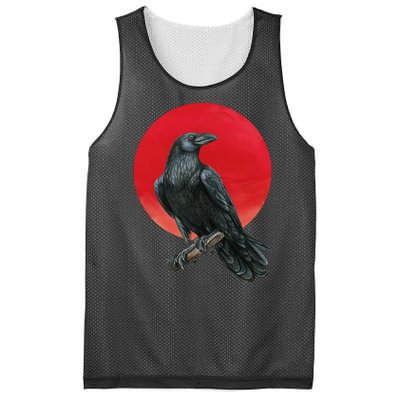 Black Crow Red Moon Mesh Reversible Basketball Jersey Tank