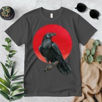 Black Crow Red Moon Premium T-Shirt