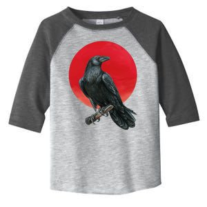 Black Crow Red Moon Toddler Fine Jersey T-Shirt