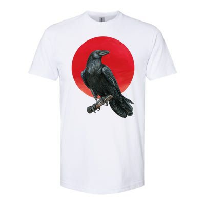 Black Crow Red Moon Softstyle CVC T-Shirt