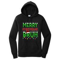 Bruh Christmas Red Plaid Teens Xmas Pajama Women's Pullover Hoodie