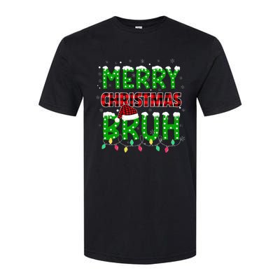 Bruh Christmas Red Plaid Teens Xmas Pajama Softstyle CVC T-Shirt