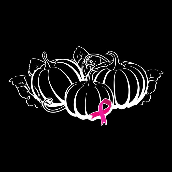 Breast Cancer Ribbon Pumpkin Fall Cooling Performance Crew T-Shirt