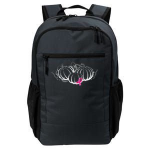 Breast Cancer Ribbon Pumpkin Fall Daily Commute Backpack